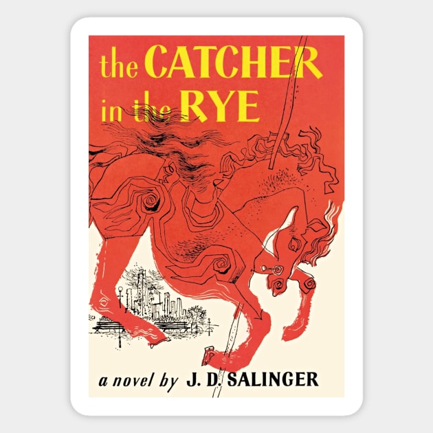 The Catcher in the Rye by J.D. Salinger Sticker by booksnbobs